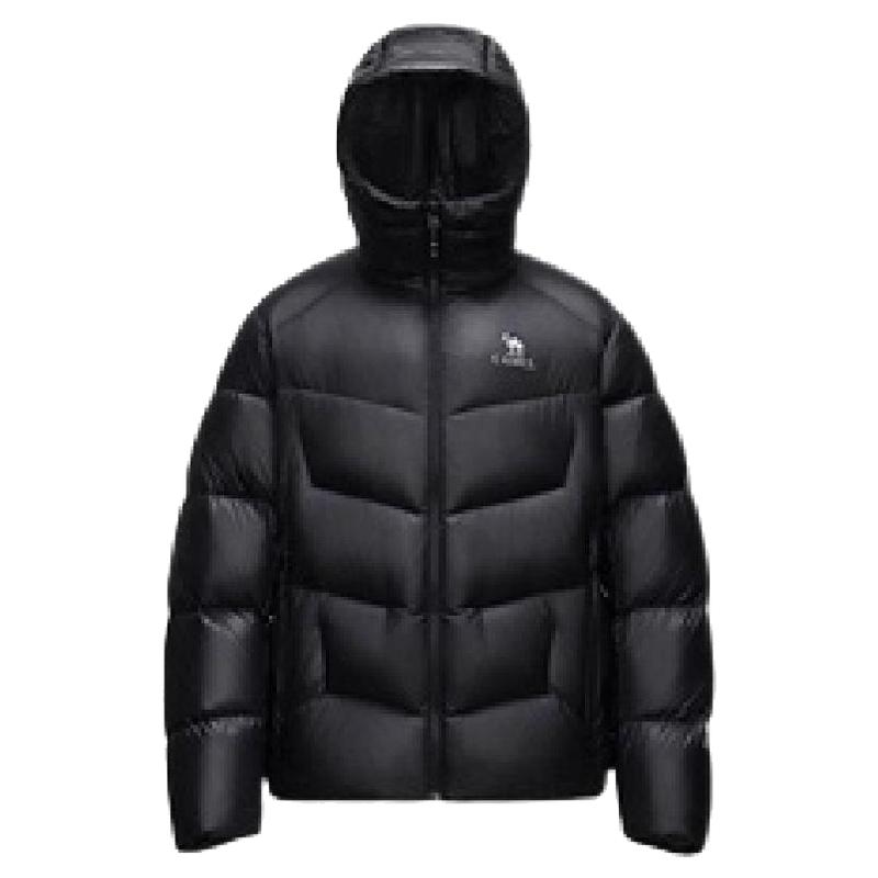 骆驼鹅绒羽绒服男户外防寒服外套