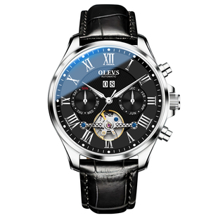 官方正品欧利时手表男士2025新款自动机械表镂空时尚防水夜光腕表
