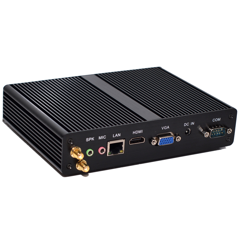 占美四核N3520迷你电脑工控小主机无风扇双串口上位机控制器HT590