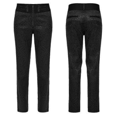 复古中世纪哥特goth提花裤