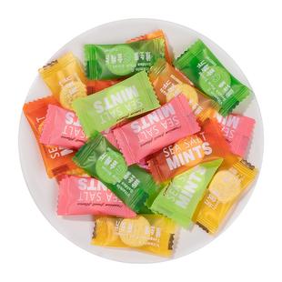 清新口气无糖薄荷糖商用清嘴糖果零食网红海盐维c陈皮含片糖散装
