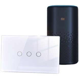 已接入米家智能开关118型触摸面板wifi家用手机远程遥控免布线