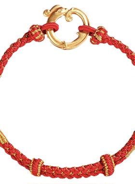 马年本命年凤佩环手工红绳手链