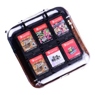 HONCAM switch游戏卡盒收纳透明大容量迷你卡带盒ns卡带收纳盒任天堂周边配件 12 in1 卡槽
