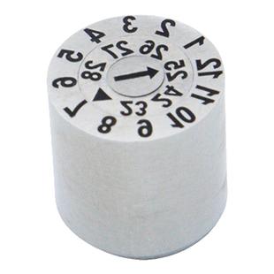 塑胶模具日期章可调25年月合并三圈章凸字章前后换芯章攻牙日期码