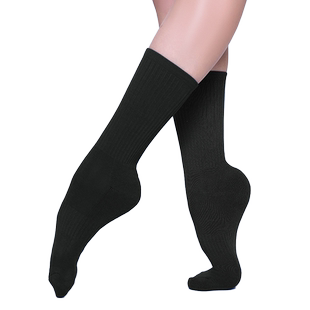 现代舞袜子专业舞蹈袜防滑舞蹈练功袜棉男女加厚长中筒升级7A抗菌