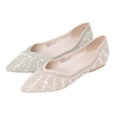 REEMOOR睿慕平度鞋水钻珍珠单鞋