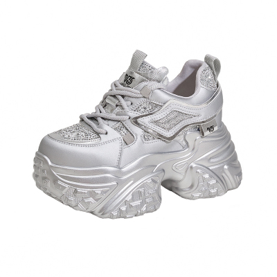 小个子内增高10CM水钻老爹鞋百搭