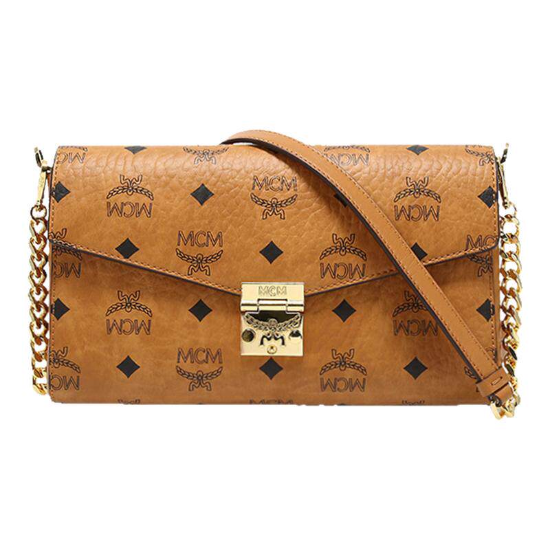 MCM专柜新款中号信封包Millie Visetos斜挎包女士单肩链条包