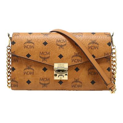MCM专柜新款中号信封包Millie Visetos斜挎包女士单肩链条包