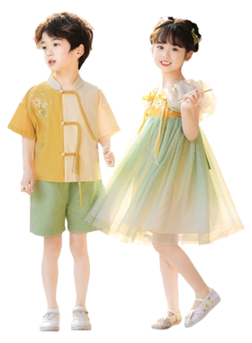 男女童传统国学班服古风汉服夏季