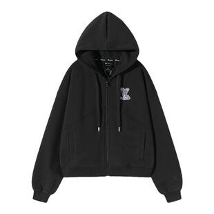 tokidoki女装2024春季新款拉链连帽休闲百搭显瘦气质短外套潮