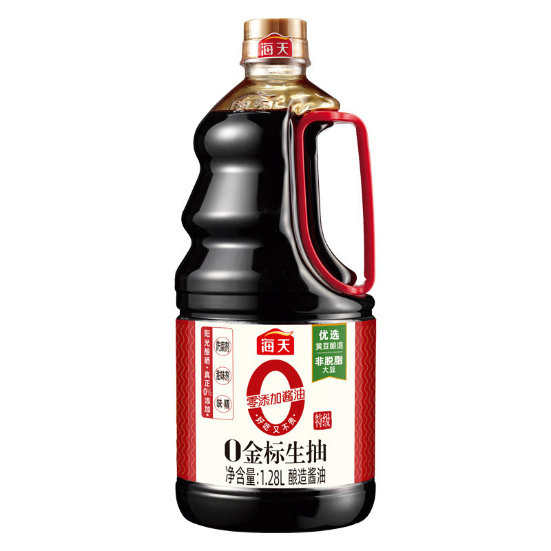海天酱油零添加金标生抽