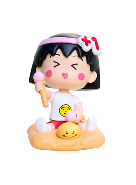 可爱卡通樱桃小丸子日常系列潮玩盲盒手办模型扭蛋娃娃机桌面摆件