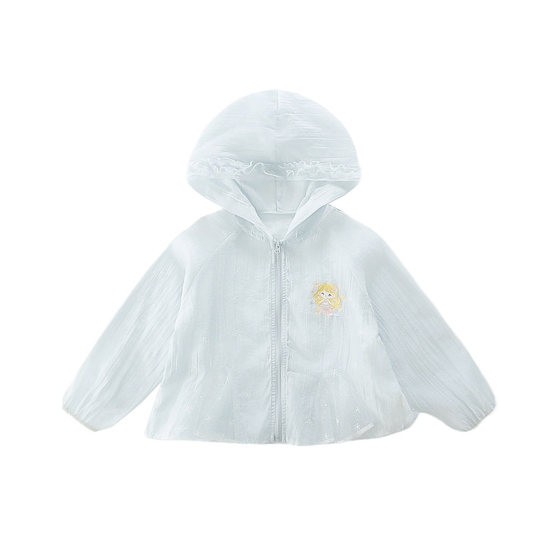 女童防晒衣夏季女孩宝宝轻薄透气长袖外套中小儿童户外运动服夏装
