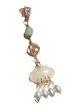 女合金琉璃旗袍压襟复古风挂坠