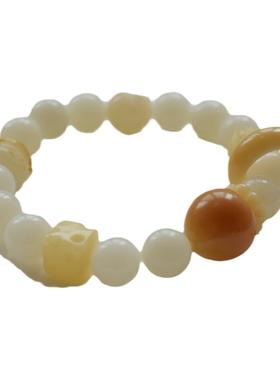 慢歌女生菩提根甜美风化炭烧手串