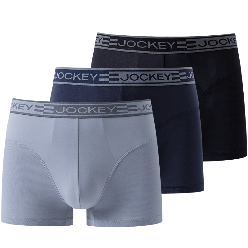 JOCKEY男士内裤冰丝速干防夹臀
