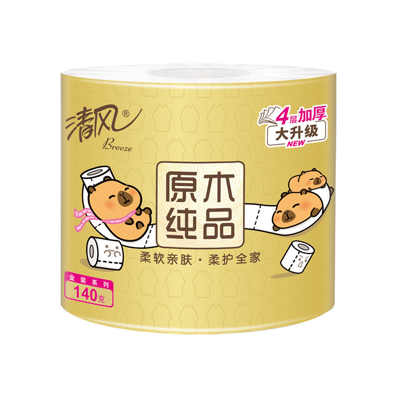 清风金装卷纸4层140克27卷