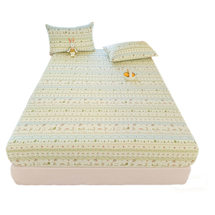 加厚新疆长绒棉床笠罩单件100全棉纯棉床罩席梦思床垫保护罩床套