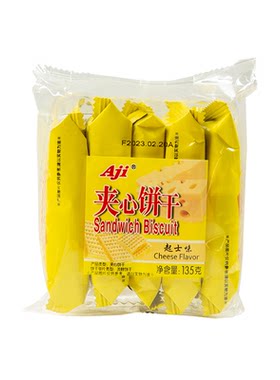 aji柠檬夹心饼干蓝莓芒果味零食