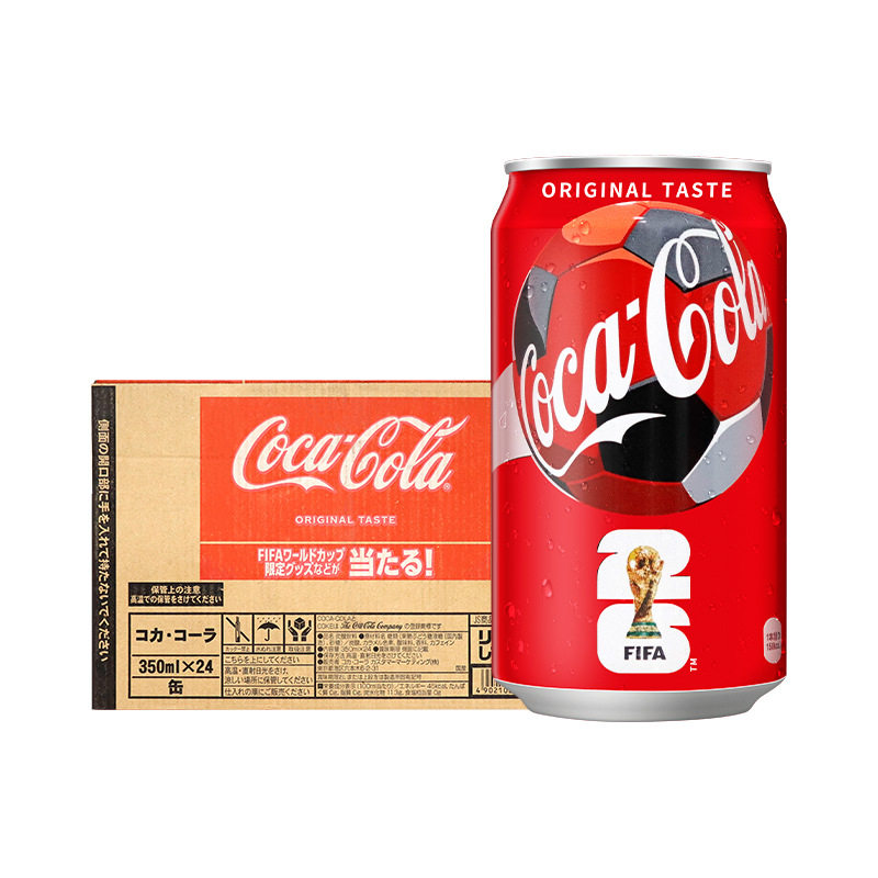 日本进口Cocacola可口可乐世界杯限定350ml整箱碳酸汽水饮料
