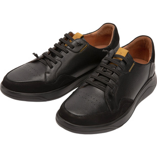 暇步士商务休闲皮鞋春秋新款真皮百搭轻便增高透气通勤鞋男鞋