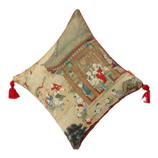 高端沙发抱枕套不含芯客厅轻奢高级感靠垫中古风飘窗床头靠枕靠背