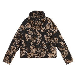 【木兰花系列】YINER音儿冬季蓬松云感白鹅绒提花羽绒服