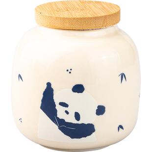 摩登主妇mototo陶瓷茶叶罐密封防潮茶仓便携储茶罐小号迷你储存罐