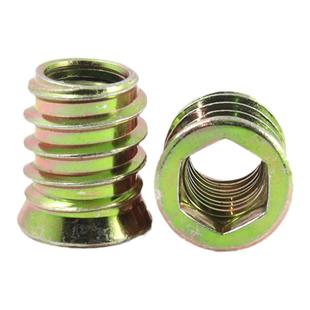 内外牙螺母家具预埋带垫带介实木螺帽沉头内六角M6M8M10铁镀锌