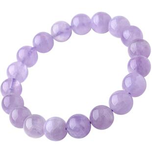 紫水晶手链女玛瑙玉髓玉石散珠子薰衣草紫晶东海水晶九紫离火手串