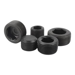 内六角堵头螺塞油塞丝堵外丝英制美制止付螺丝NPT1/2M6M8M10M-M30