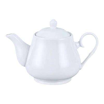 纯白瓷茶壶商用餐厅茶水壶