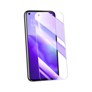 适用opporeno5钢化膜5G全包边防摔保护reno5k手机贴膜抗蓝光玻璃reno5刚化膜全屏覆盖高清PEGM00无白边防指纹