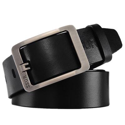 正装休闲风中青年韩版针扣皮带