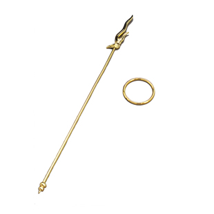 善缘堂关公刀龙头拐杖九节鞭令牌葫芦拂尘扇子八卦七星剑法器配件