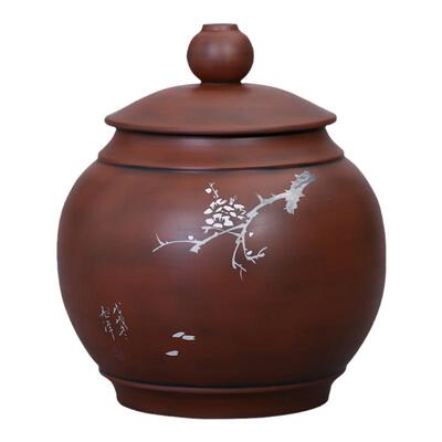 建水紫陶普洱储茶灯笼罐散茶半斤