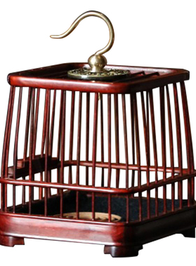 刺史印度小叶紫檀木玲笼香炉