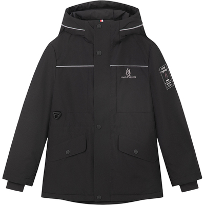 暇步士儿童风衣连帽加绒厚外套