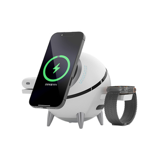 Qi2认证三合一无线充电器Magsafe磁吸适用苹果17pro快充iphone16 15 14手机耳机iWatch手表支架散热充电底座