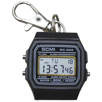 超薄LED夜光数字电子表防水表