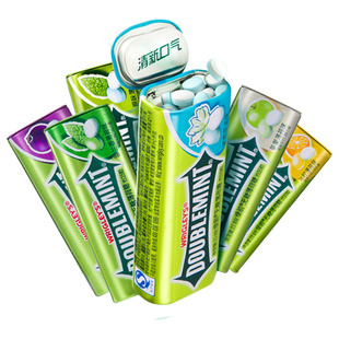 绿箭无糖薄荷糖口香糖铁盒35粒清新口气接吻清凉提神含片糖果零食