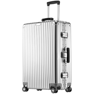 铝框拉杆箱万向轮复古旅行箱24寸行李箱网红男女密码箱20寸登机箱