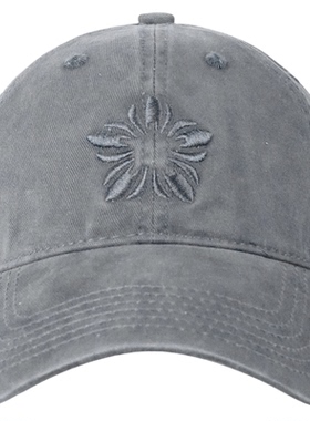 张元英同款韩系刺绣显脸小棒球帽