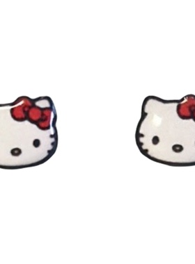 新款可爱日韩凯蒂猫女孩耳钉