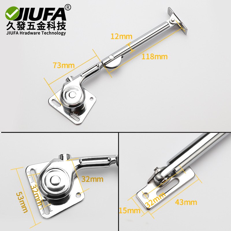 15油压支撑杆液压上翻门拉杆下吊柜门支撑橱柜门臂门一对翻支持装