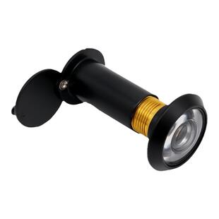 猫眼门镜可视防盗门镜防窥黑色高清广角镜片木门宾馆酒店猫眼加长