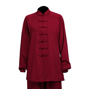 太极服女款新款秋冬季八段锦练功服女太极拳练功服加绒加厚男套装