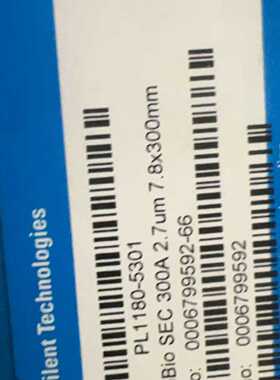 议价全新安捷伦 AdvanceBio SEC 300A HPLC色谱柱，型号PL1180-53